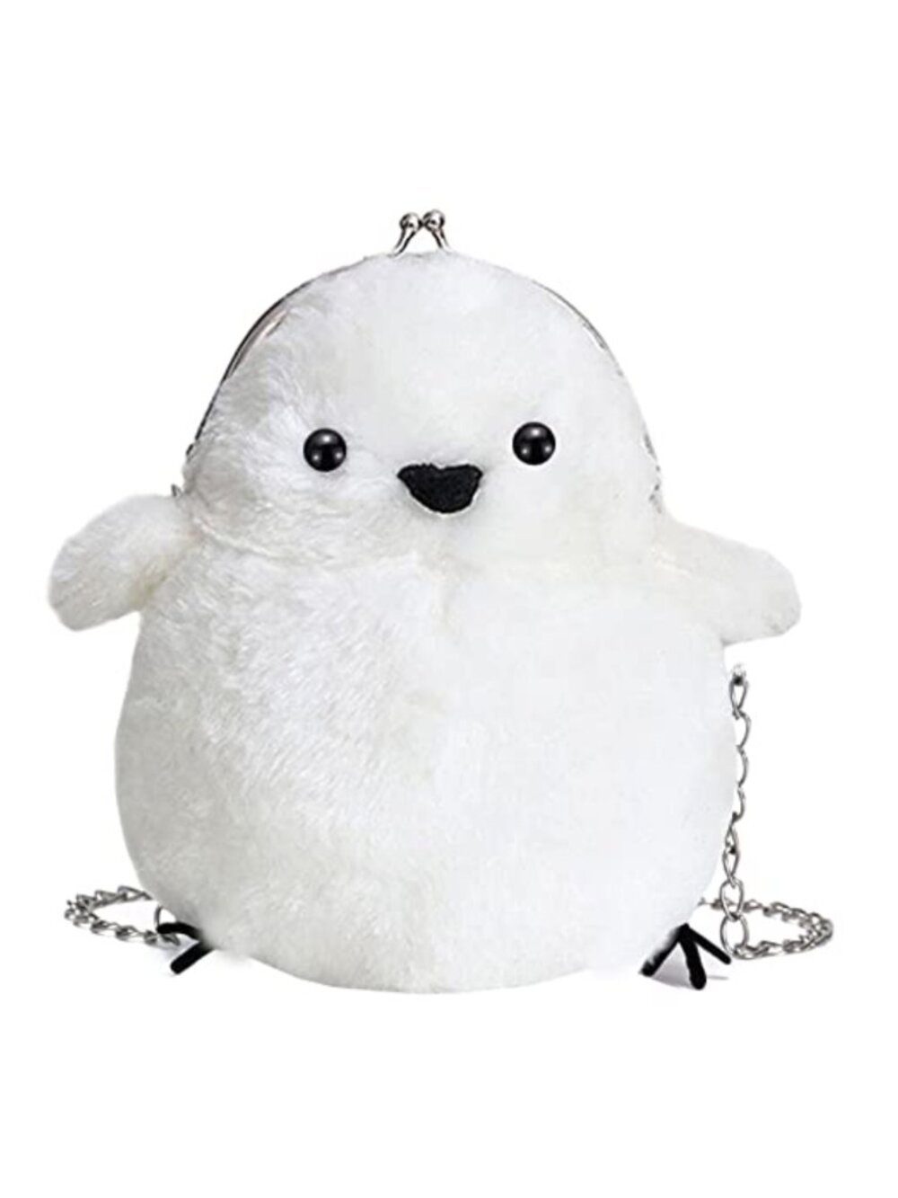 Cute Plush Chicken Crossbody Bag Mini Sling Purse Soft Doll Shoulder Bag